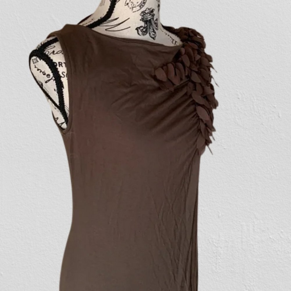 Anne Klein Sleeveless Top | Brown - Picture 3 of 9
